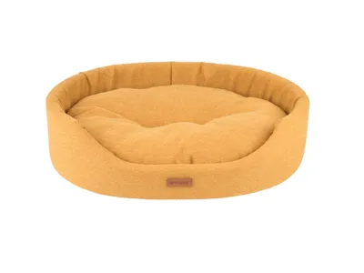 Image de Panier à chien ovale MONTEGO moutarde/moutarde taille S, M, L, XL, XXL Taille : M - 52x44x14 cm