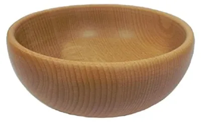 Servierschale aus Buchenholz, rustikal, 23 cm, für Snacks