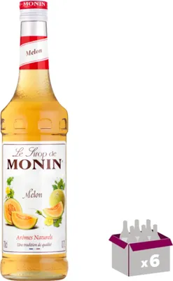 Produktbild von Lot de 6 Sirop Monin - Melon - 70cL