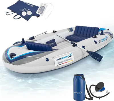 Produktbild von ArtSport Schlauchboot 322 cm für 4 Personen - aufblasbar, 2 Sitzbänke & Zubehör