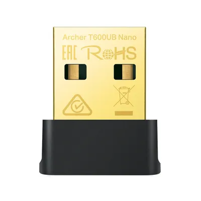 Produktbild von TP-Link ARCHER T600UB NANO, Kabelgebunden, USB, WLAN, 433 Mbit/s, Schwarz