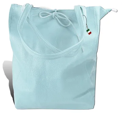 Produktbild von Florence Tasche hellblau Leder Shopper D2OTM107H