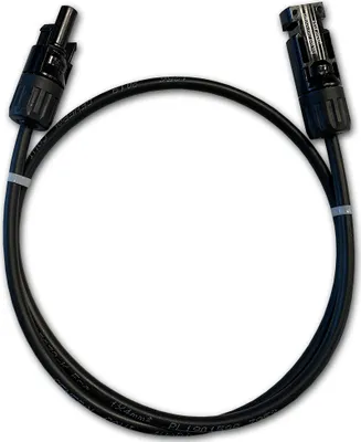 Produktbild von 4 Meter Solarkabel Verlängerungskabel Vollkupfer verzinnt 4mm2 mit Stäubli Solarstecker Solarverbinder MC4 beidseitig montiert für PV Photovoltaik Solaranlage Solar Kabel Verlängerung Solarpanel schwarz 4 mm2 4 mm²