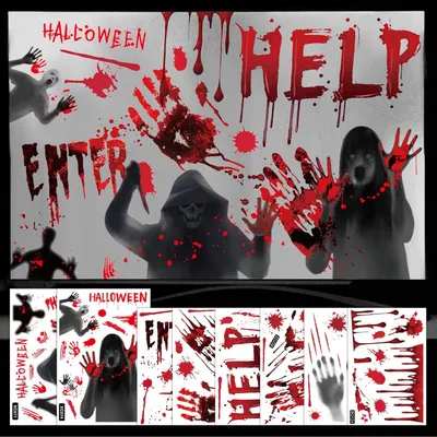 Produktbild von Halloween-Fensteraufkleber, Halloween-Fensterdekorationen