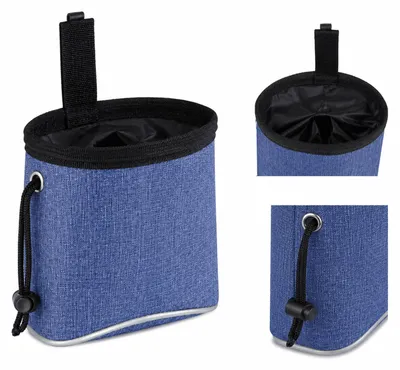 Produktbild von Praktischer Leckerlibeutel Hund Hüfttasche mit reflektierendem Design, leichter Futterbeutel mit verstellbarem Gürtel für Spaziergang & Alltag