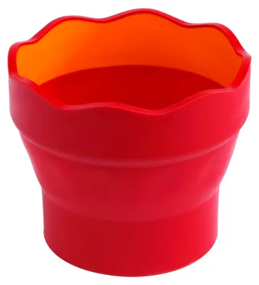 Produktbild von FABER-CASTELL Wasserbecher CLIC & GO rot