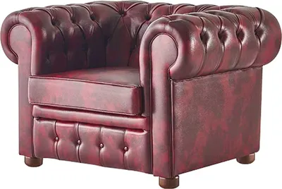 Produktbild von Sessel Chesterfield Bordeaux Einfarbig Chesterfield Wohnzimmer Klassisch