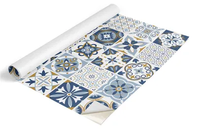 Obrázek produktu pro Fólie na nábytek Tulup – samolepicí fólie na nábytek – samolepicí fólie 100 x 50 cm – fólie na skříně – fólie na nábytek – fólie do kuchyně – voděodolná – omyvatelná – samolepicí – bez vzduchových bublin – retro dlaždice