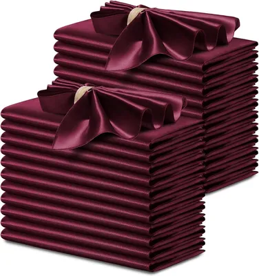 Produktbild von Quadratische Servietten, 43,2 x 43 cm – Bordüre – Restaurant pobanqueNoë