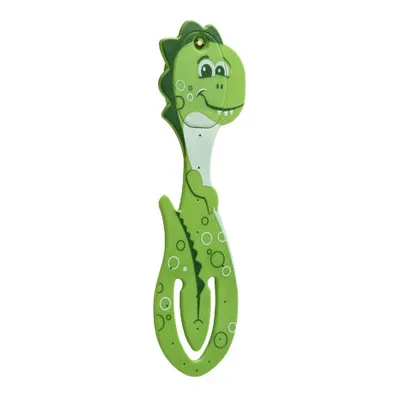 Produktbild von Flexilight Pals Leselicht (Dino) - grün - 2 in 1 Leselampe & Lesezeichen - LED Leselicht - Geschenk für Leser, Buchliebhaber - Deutsche Ausgabe