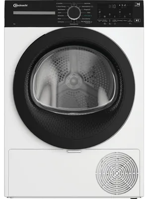 Produktbild von Bauknecht BT 95C WBS, Freistehend, Frontlader, Wärmepumpe, Weiß, Drehregler, Berührung, Rechts