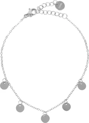 Produktbild von styleBREAKER Damen Edelstahl Armkette mit 5 Münz-Anhängern und Gliederkette, Schmuck, Ankerkette, Medaillons 05040187