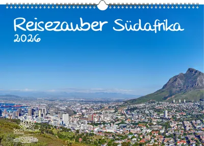 Produktbild von Reisezauber Südafrika DIN A3 Kalender für 2026 Afrika Landschaft Reise Tiere Urlaub - Seelenzauber