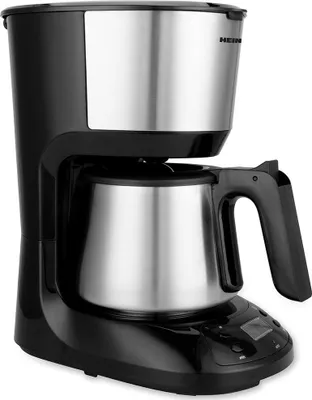 Produktbild von Heinner HCM-D750SSBK, Filterkaffeemaschine, 1,25 l, Gemahlener Kaffee, 750 W, Schwarz, Edelstahl