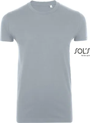 Produktbild von SOLs 00580 | Imperial Fit Herren T-Shirt - Farbe: Pure Grey - Größe: M