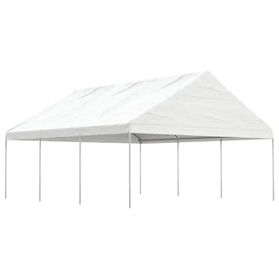 Produktbild von Pavillon mit Dach Weiß 6,69x5,88x3,75 m Polyethylen