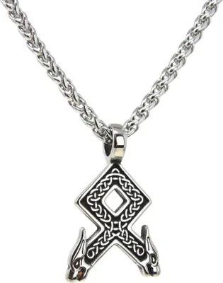 Produktbild von Lederkette Edelstahlkette 316L OTHALA 60 cm Edelstahl 05-06