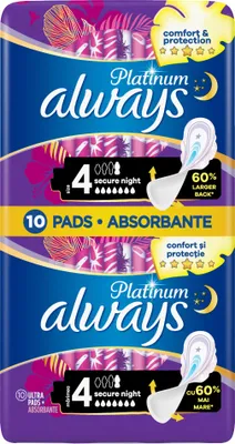 Produktbild von Always Platinum Secure Night (velikost 4), 10 kusů