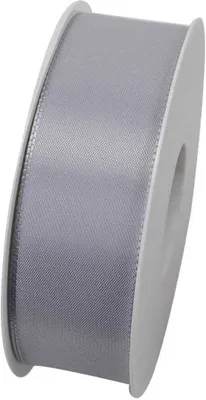 Produktbild von Taftband, Schleifenband mit Webkante 40mm grau 50m Rolle (1m=0,22EUR) Goldina