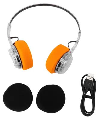 Obrázek produktu pro Retro sluchátka s Bluetooth 6.0, sportovní model, mechanické otočné ovládání hlasitosti, nastavitelný kovový pásek