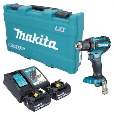 Produktbild von Makita DDF 485 RGK Akku Bohrschrauber 18 V 50 Nm Brushless + 2x Akku 6,0 Ah + Ladegerät + Koffer