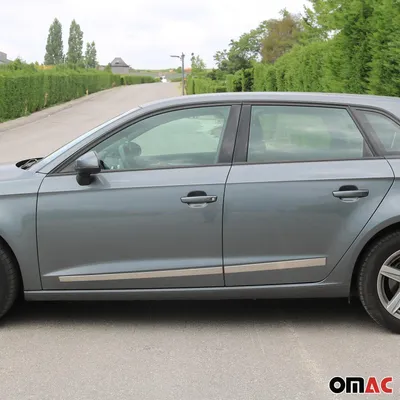 Zdjęcie produktu dla Listwa ochronna drzwi bocznych do VW Tiguan 2007-2016 stal nierdzewna srebrna 4x