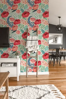 Produktbild von Coloray Fototapete 250x104 cm Latextapete Magicstick - Mohnblume-Mohnblumen