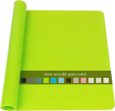 Image de Set de table en silicone vert, 60 x 40 cm, imperméable