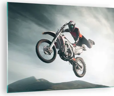 Produktbild von Bilder auf glas - Motor Sport Helm - 70x50cm - Glasbilder - Wandbilder - Kunstdruck - zum Aufhängen bereit - Wanddekoration aus Glas - Glas Bilder - Wandbild auf Glas - Einteilig - GAA70x50-4069