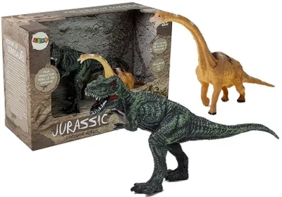 Obrázek produktu pro Sada figurek dinosaurů - Brachiosaurus, Tyrannosaurus Rex - (K1489)