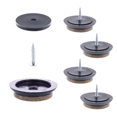 Produktbild von WAGNER QuickClick® Filzgleiter SYNO SLIM - 4x Schraube, 4x Basis Ø 22 mm & 4x Gleiter Ø 30 mm, DE Ware - 16785299