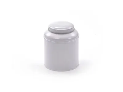 Produktbild von Dose "Globe", 100g rund, weiß H 11,5 cm, Ø 9 cm