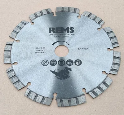 Produktbild von REMS Universal Diamant Trennscheibe LS Turbo 180 N 185026 Krokodil Mauernutfräse