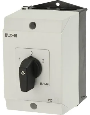 Obrázek produktu pro Eaton T3-3-8401/I2, Přepínač, 3P, Černá, Bílá, IP65, 100 mm, 135 mm