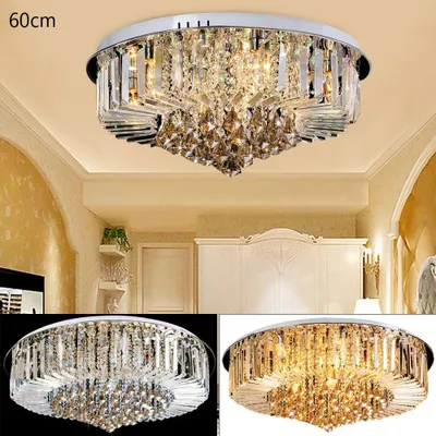 Produktbild von LED Kronleuchter Deckenleuchte Pendelleuchte mit Unterputzmontage (60cm) für Esszimmer Badezimmer Schlafzimmer Wohnzimmer