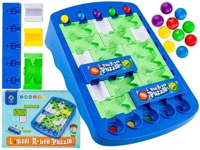 Obrázek produktu pro DK Vzdělávací Logická Hra Dráha pro Kuličky Skládačka