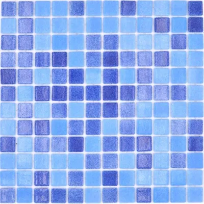 Produktbild von Mosani MOS220-1158T_f, Mosaik, Glas, Blau, Drinnen, Rechteck, 316 mm