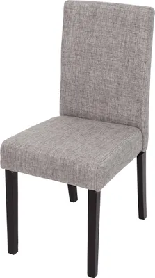 Obrázek produktu pro Jídelní židle Littau, kuchyňská židle Židle, látka/textil  šedá, tmavé nohy