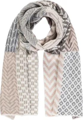 Produktbild von Passigatti Schal gestrickt mit grafischem Muster, Gr. ONESIZE