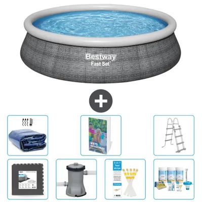 Produktbild von Bestway Fast Set Rund - 457x107 cm - 8-teilig  S407