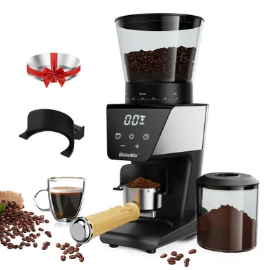 Kaffeemühle mit konischen Mahlwerk, Touchscreen, 30 Mahlgrade, 300 g