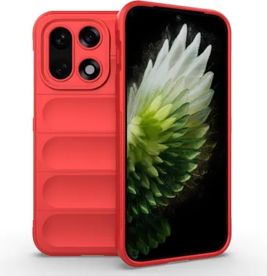 Produktbild von Mobigear Bumpy  OnePlus 15 Hülle Flexibles TPU Backcover - Rot