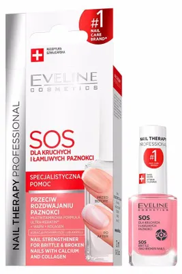 Immagine prodotto di Eveline Cosmetics Nail Therapy Professional – trattamento unghie, trattante – Pack da 3
