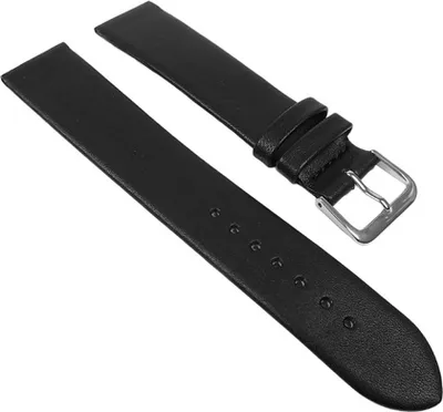 Produktbild von Minott XL Uhrenarmband weiches Kalbsleder schwarz Überlänge 22692S, Stegbreite:14mm
