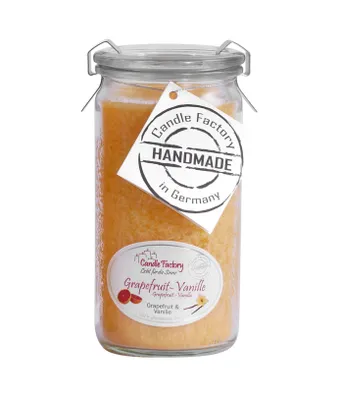 Productafbeelding van Kaarsfabriek Mini Jumbo, Rond, Geel, Grep, Vanille, 70 uur brandduur, 1 stuk