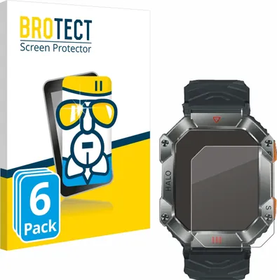 Produktbild von 6x BROTECT Schutzglas für Ineyes Smartwatch 2" Schutzfolie Displayschutz Display Schutz Glas Folie klar