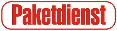 Produktbild von INDIGOS UG - Magnetschild "Paketdienst" 45 x 12 cm reflektierend - Magnetfolie für Auto / LKW / Truck / Baustelle / Firma