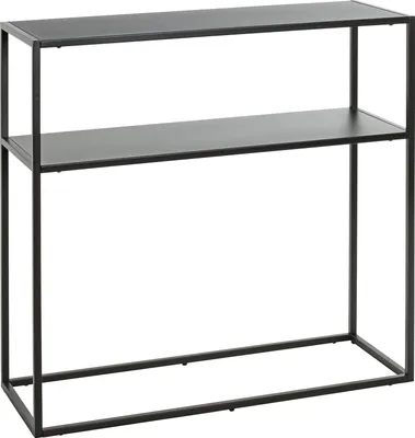Produktbild von HAKU Regal Konsole schwarz - Metall, B/H/T: 80x80x30 cm