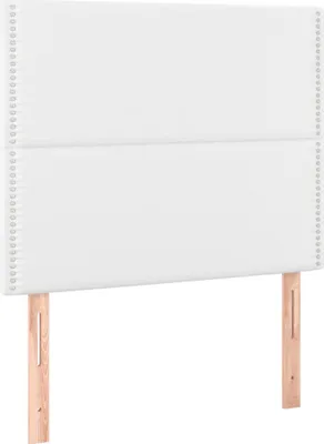 Produktbild von vidaXL Kopfteil Weiß 100x5x118/128 cm Kunstleder