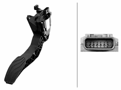 Produktbild von Sensor Fahrpedalstellung Schaltgetriebe 6-polig HELLA für NISSAN DFAC
